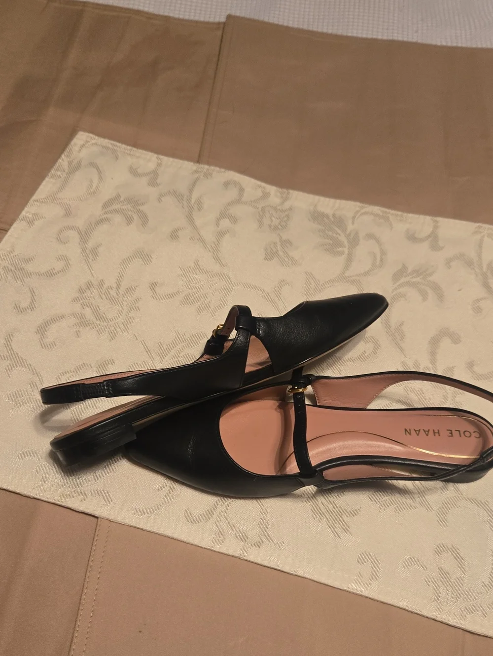 Cole Haan Anya Slingback Flats Black size 6.5B